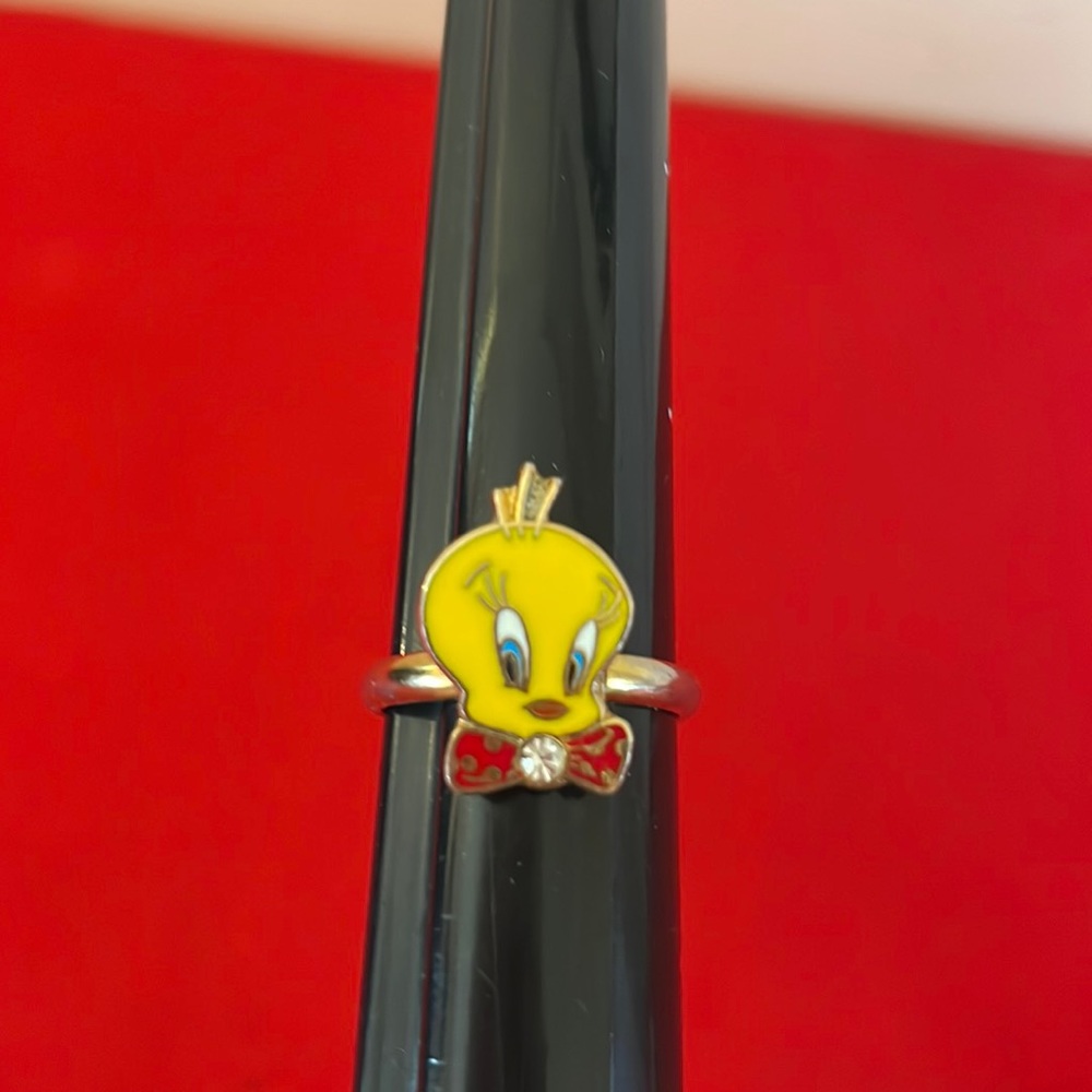 ADJUSTABLE TWEETY RING